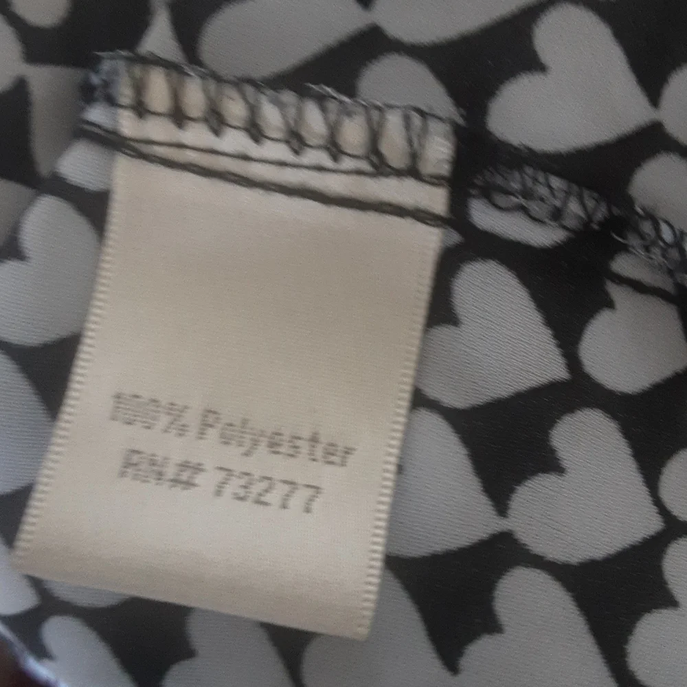 Lauren Conrad Back Bow Tie Heart Patterned Blouse Sz L - Picture 6 of 6